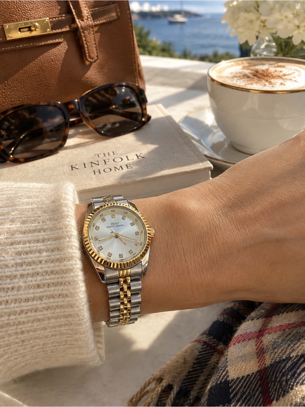 Jubilee bracket two tone watch